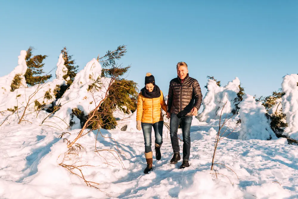 Mit Stefanie und Jürgen am Fichtelberg 8