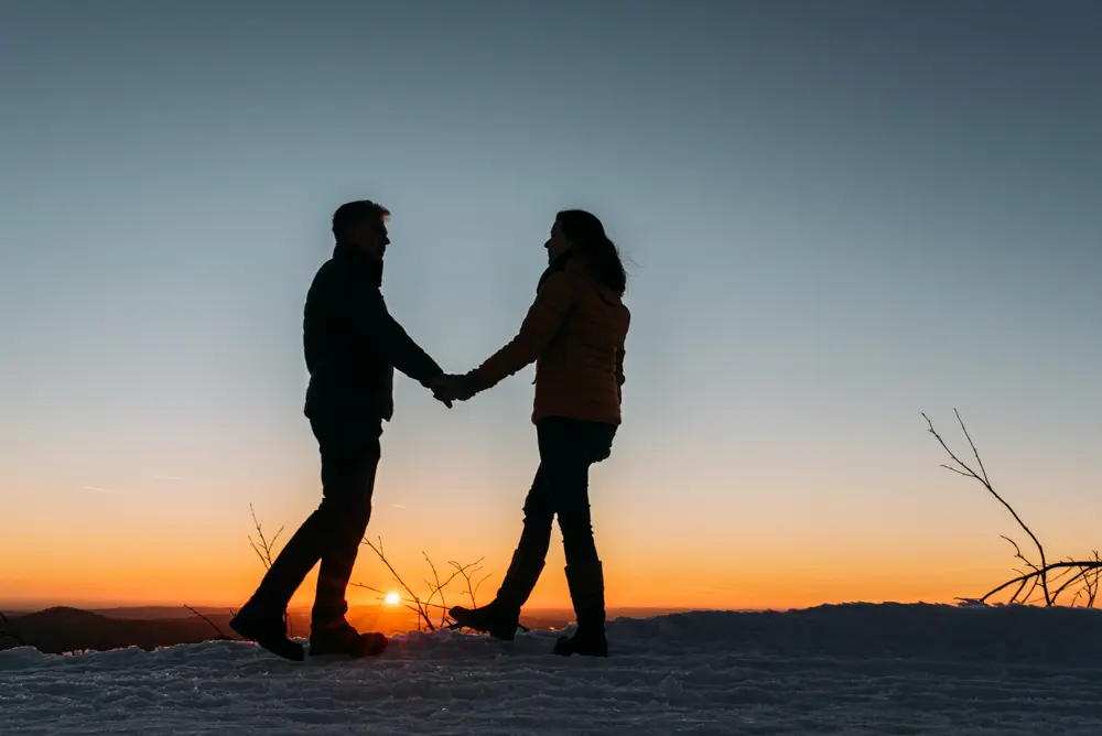 Mit Stefanie und Jürgen am Fichtelberg 31